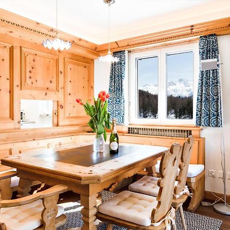Spacious Apartment With Fantastic Alpine Panorama 圣莫里茨 外观 照片