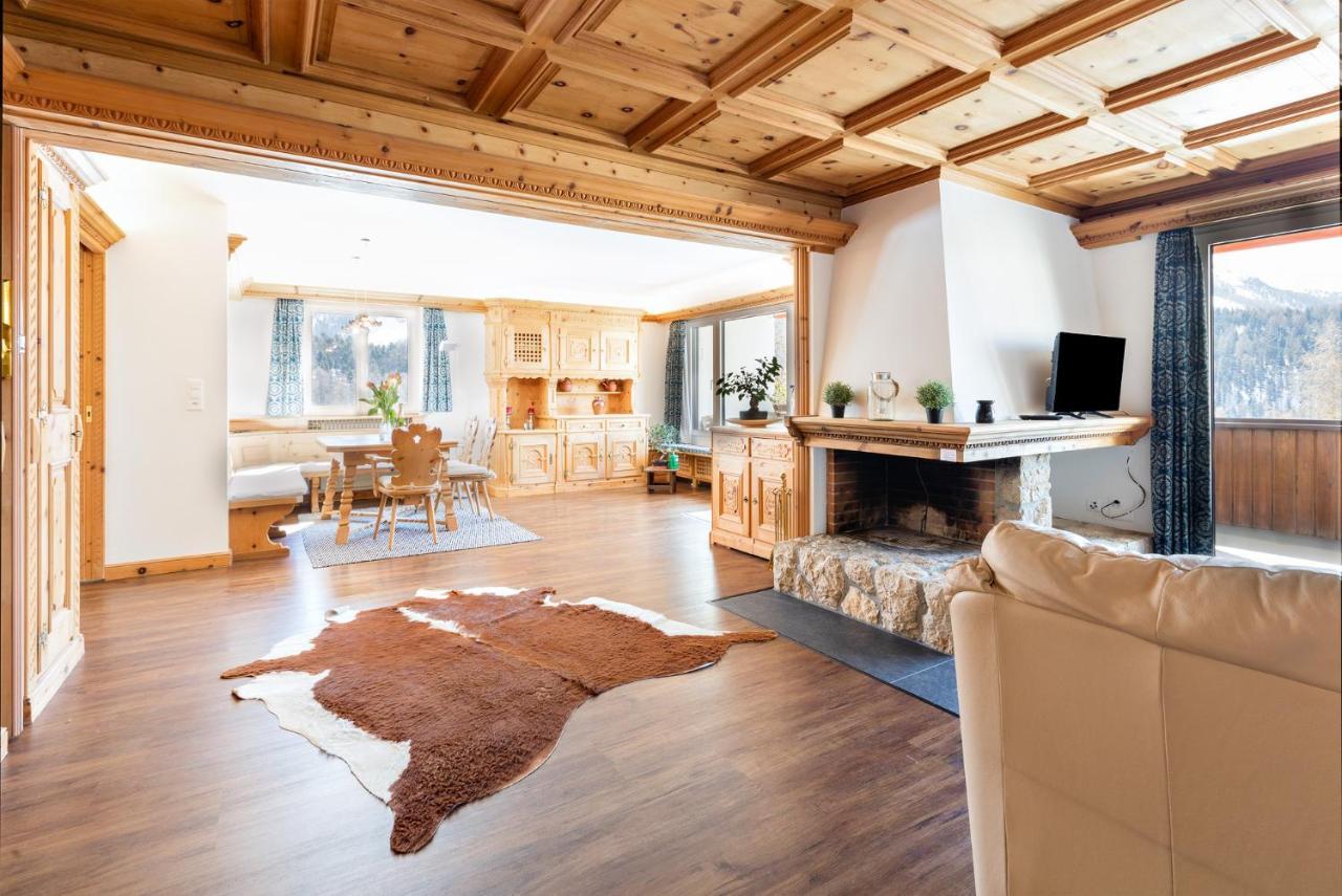 Spacious Apartment With Fantastic Alpine Panorama 圣莫里茨 外观 照片