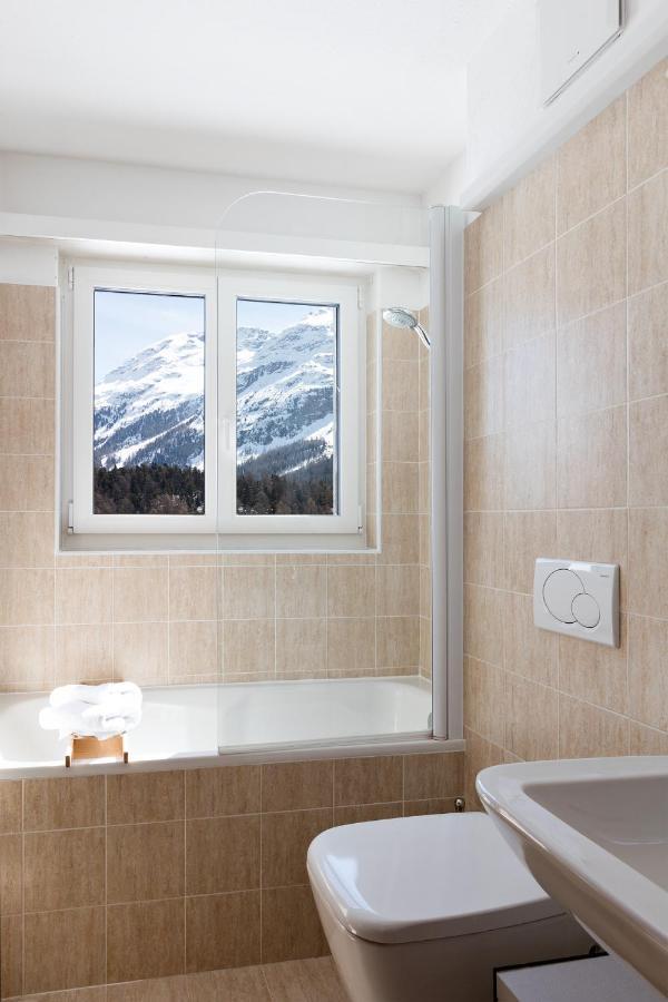 Spacious Apartment With Fantastic Alpine Panorama 圣莫里茨 外观 照片