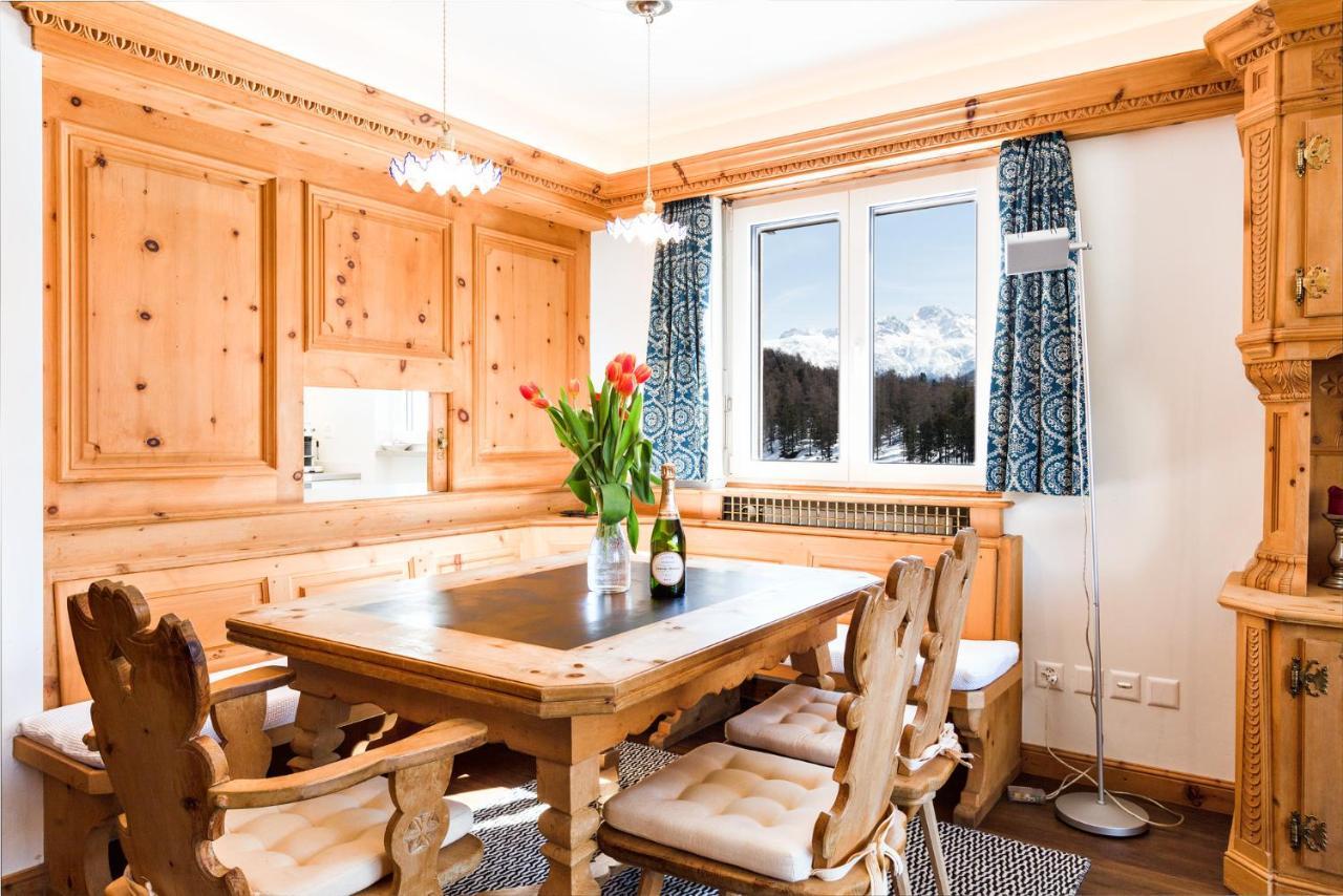 Spacious Apartment With Fantastic Alpine Panorama 圣莫里茨 外观 照片