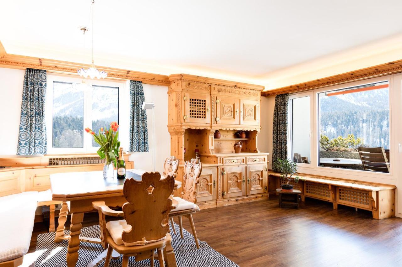 Spacious Apartment With Fantastic Alpine Panorama 圣莫里茨 外观 照片